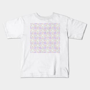 Colorful Streaks Cross Seamless Pattern Kids T-Shirt